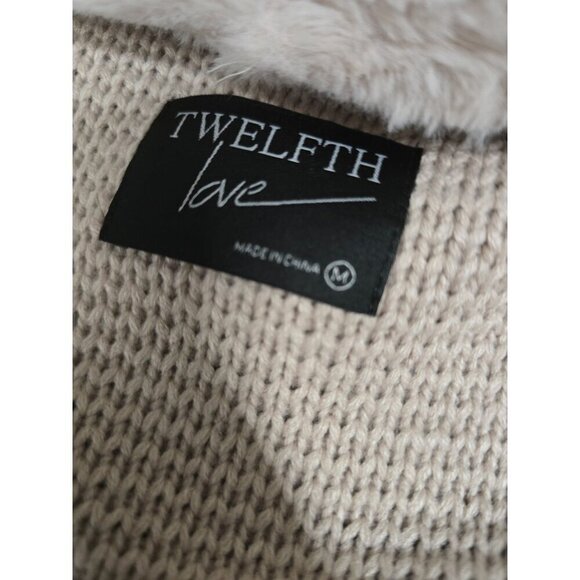 Pale Pink Soft Cozy Faux Fur Wrap Sweater Jacket - Picture 10 of 13